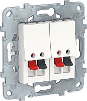 Розетка аудио без рамки Schneider Electric Unica New 2-м. белый картинка